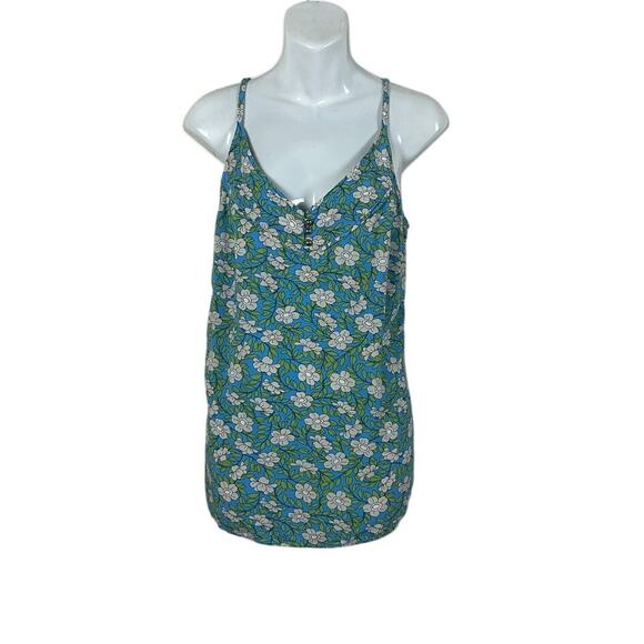 Cabi Green Floral Tank size M - Picture 1 of 7